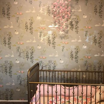 Wallpaper Installer LA - Our daughter's nursery accent wall. - Wallpapering Near Me - Orange, California