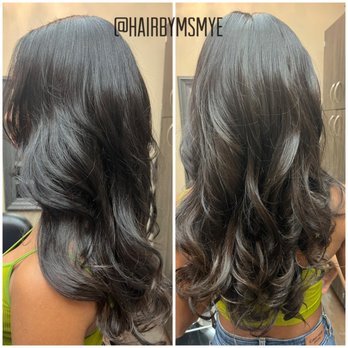 Mye’s Hair Design - Full sew-in extension install - Hair Salons Near Me - Irvine, California Mye’s Hair Design - Full sew-in extension install - Hair Salons Near Me - Irvine, California