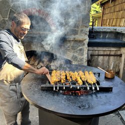 Bella Luna Farms - Chef on the grill!