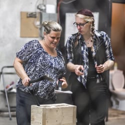 Bad Axe Throwing - Coach Kelsey doing her thang!