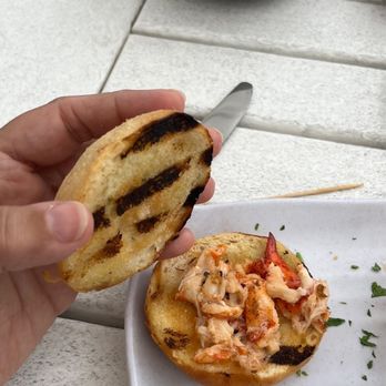 Kokomo's Restaurant - Burnt dry bun, some chewy, dry lobster pieces - Seafood Near Me - Old Lyme, Connecticut Kokomo's Restaurant - Burnt dry bun, some chewy, dry lobster pieces - Seafood Near Me - Old Lyme, Connecticut