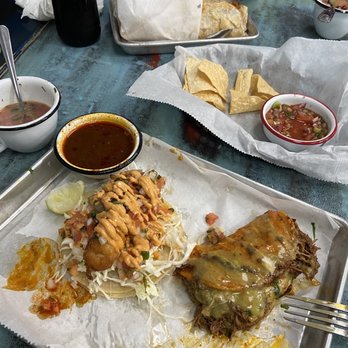 Tacos el Patron - Beef taco and fish taco. - Tacos Near Me - Cypress, Texas
