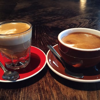 Sip Java - Hers and his. :P Cortado and Cappuccino.  ©@julieimagery - Coffee & Tea Near Me - Fort Lauderdale, Florida