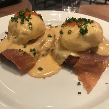 Clinton St. Baking Company - Latke Eggs Benedict $19 - Breakfast & Brunch Near Me - Brooklyn, New York