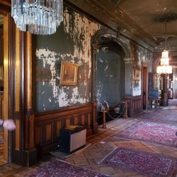 Hegeler Carus Foundation - Paint in the hall was egg tempera so the organic matter is starting to degrade
