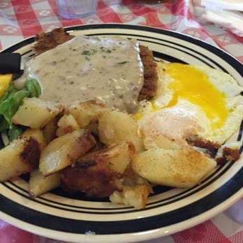 Heaven On Earth - Chicken fried steak and eggs. - Bakeries Near Me - Azalea, Oregon