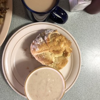 Dot's Cafe - The biscuit is even bigger than the huge coffee cup. - Breakfast & Brunch Near Me - Claremore, Oklahoma Dot's Cafe - The biscuit is even bigger than the huge coffee cup. - Breakfast & Brunch Near Me - Claremore, Oklahoma