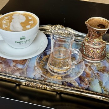 Qamaria Yemeni Coffee - Qamaria Latte and Turkish Coffee - Coffee & Tea Near Me - Durham, North Carolina Qamaria Yemeni Coffee - Qamaria Latte and Turkish Coffee - Coffee & Tea Near Me - Durham, North Carolina