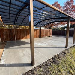 Patio Doctor - Completed driveway replacement + aluminum double carport install