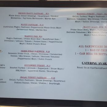 La Carniceria Wagyu - Sandwich menu - Butcher Near Me - Brea, California