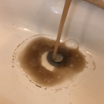 Camino Real Tampico - This is a photo of the water coming out of the bathroom sink the last morning of my stay.  It was the same for the shower and toilet. - Tampico, TAM
