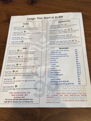 Menu photo 1 Lungo Thai Eatery Mountain View, CA