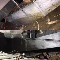 Hoosier Mechanical - Removed rotten duct, installed new duct and coated to prevent further issues