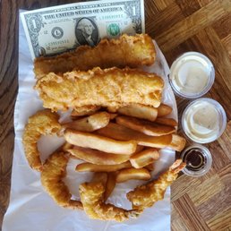 Combination #7 Large Combo( 2 PC Fish, 4 Prawns & Chips ) Combination #7 Large Combo( 2 PC Fish, 4 Prawns & Chips )