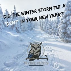 Divine Dents - If the winter storm put a dent in your New Year, we've got you covered- no paint, no fillers, no drama. Start 2026 Dent Free!
