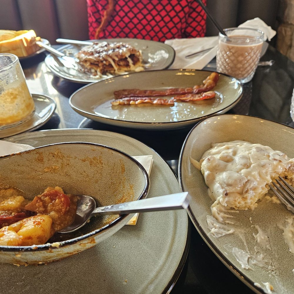 Went here with my broke best friend. Didn't get a shot of the food before I dug in.