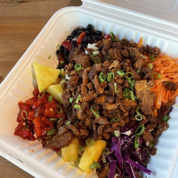 Farmhouse Cafe - Kahlua pork luau bowl.  Meat was dry and tasteless. - Breakfast & Brunch Near Me - Wendell, North Carolina