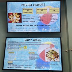 Dans Pierogies - Menu