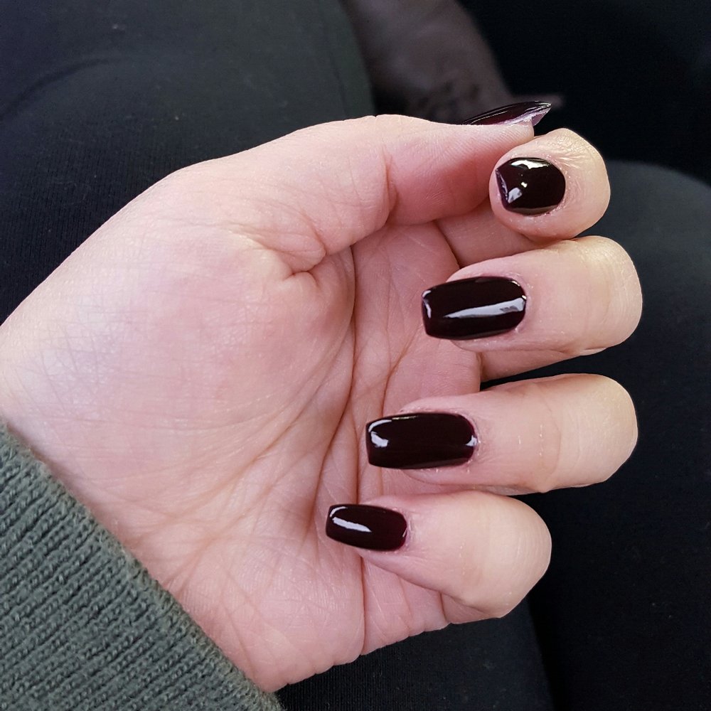 Nails On Neil - Full set of acrylics with regular polish on top - Nail Salons Near Me - Columbus, Ohio Nails On Neil - Full set of acrylics with regular polish on top - Nail Salons Near Me - Columbus, Ohio