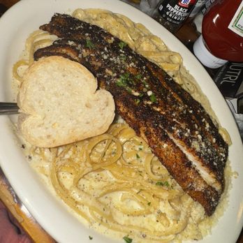 The Original Pierre Maspero's - Blackened Redfish Alfredo Pasta - Cajun/Creole Near Me - New Orleans, Louisiana The Original Pierre Maspero's - Blackened Redfish Alfredo Pasta - Cajun/Creole Near Me - New Orleans, Louisiana