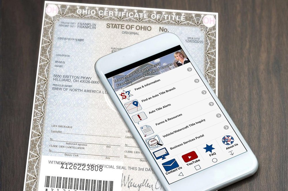 AUTO TITLE SOUTH FRANKLIN COUNTY CLERK OF COURTS Updated July 2025