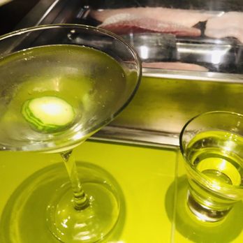 Morimoto - Morimoto Martini left, Glass Dewatsuru right (sake). Both good. - Japanese Near Me - Philadelphia, Pennsylvania