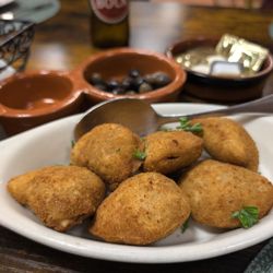 Espresso Portuguese American Grill - Appetizer with meat inside