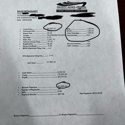 Sales sheet with Forced Add Ons Sales sheet with Forced Add Ons
