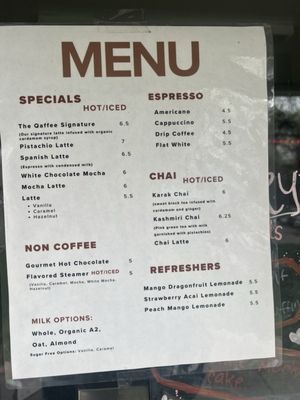 Menu photo 1 Qaffee House Columbia, MD Menu photo 1 Qaffee House Columbia, MD