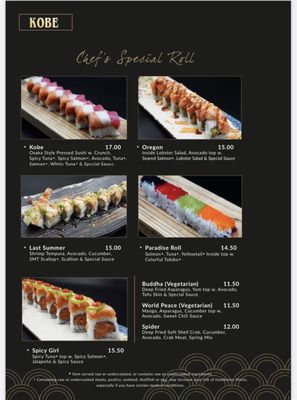 Menu photo 7 Kobe Hibachi Sushi Hermiston, OR
