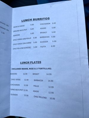 Menu photo 1 Micaela's On The Go Midland, TX
