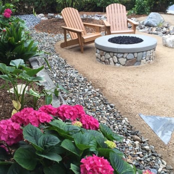 Jonescape - A fire pit and seating area - Landscaping Near Me - Upland, California