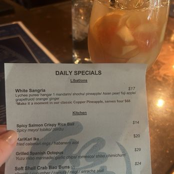 Sasa - White sangria w Mandarin Hanger vodka - Japanese Near Me - Walnut Creek, California