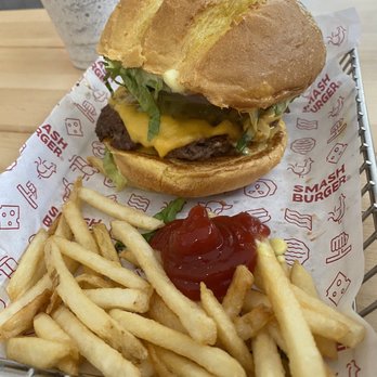 Smashburger - Double DOUBLE CLASSIC SMASH BURGER and regular SMASHFRIES - Burgers Near Me - Sacramento, California Smashburger - Double DOUBLE CLASSIC SMASH BURGER and regular SMASHFRIES - Burgers Near Me - Sacramento, California