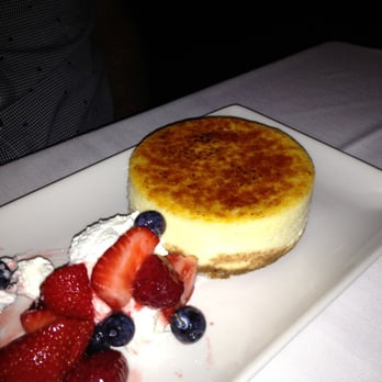Morton's The Steakhouse - NY Cheesecake with Carmelized Sugar and mixed berries - Steakhouses Near Me - Burbank, California