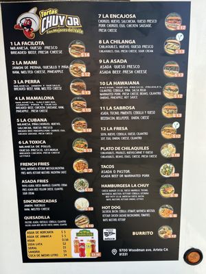 Menu photo 3 Tortas Chuy Jr Arleta , CA