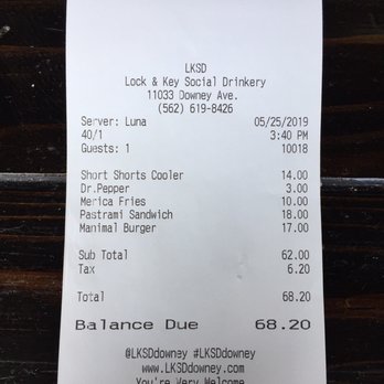 The LKSD - Our bill...food was overpriced - Burgers Near Me - Downey, California The LKSD - Our bill...food was overpriced - Burgers Near Me - Downey, California