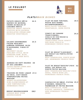 Menu photo 5 Le Poulbot Paris, 75 Menu photo 5 Le Poulbot Paris, 75