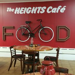 The Heights Café - Usually grab and go, first time coming into the back room. It's nice back here.
