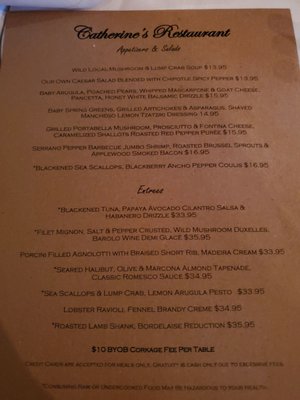 Menu photo 1 Catherine's Restaurant Unionville, PA
