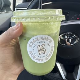 Iced matcha latte Iced matcha latte