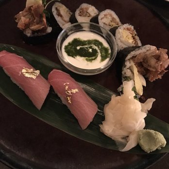 BondST - Soft shell crab roll and otoro nigiri - Japanese Near Me - New York, New York BondST - Soft shell crab roll and otoro nigiri - Japanese Near Me - New York, New York
