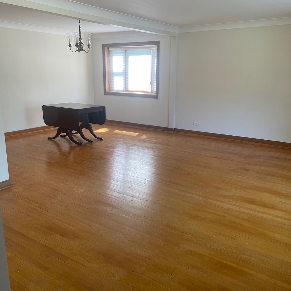 Before floors were refinished Before floors were refinished