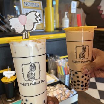 Rabbit Rabbit Tea - MT-Iron Buddha Oolong Milk Tea & MT-Tiramisu Milk Tea - Bubble Tea Near Me - Seattle, Washington Rabbit Rabbit Tea - MT-Iron Buddha Oolong Milk Tea & MT-Tiramisu Milk Tea - Bubble Tea Near Me - Seattle, Washington
