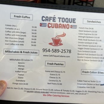 Cafe Toque Cubano - Cuban Near Me - Dania Beach, Florida Cafe Toque Cubano - Cuban Near Me - Dania Beach, Florida