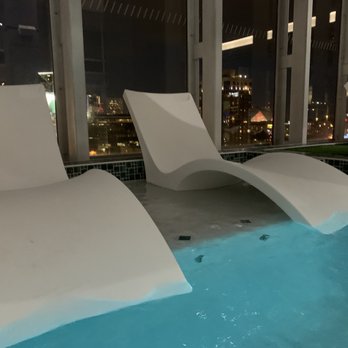W Atlanta - Downtown - Roof top pool at night - Hotels Near Me - Atlanta, Georgia