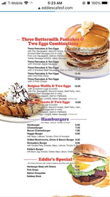 Menu photo 5 Eddie's Cafe San Francisco, CA