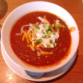 BJ's Restaurant & Brewhouse - Piranha Pale Ale Chilli, part of the all you can eat soup and salad lunch @ BJs Brew House in Wesley Chapel. - Breweries Near Me - Lutz, Florida BJ's Restaurant & Brewhouse - Piranha Pale Ale Chilli, part of the all you can eat soup and salad lunch @ BJs Brew House in Wesley Chapel. - Breweries Near Me - Lutz, Florida