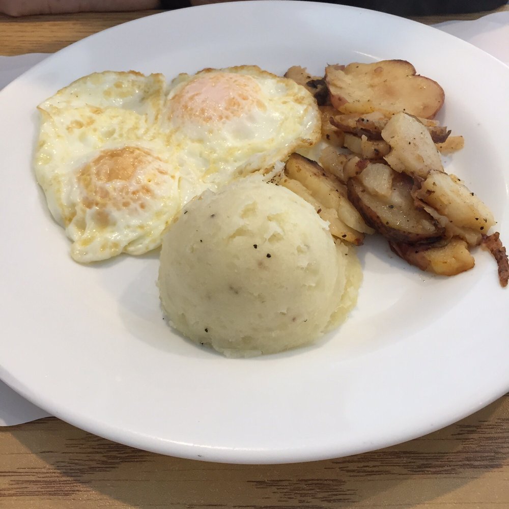 TW Howell's - Special request; eggs and potatoes, half home fries, half mashed potatoes... - American Near Me - Pomona, New Jersey