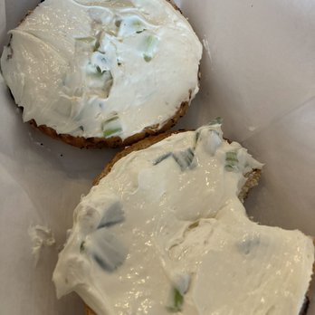 Sweetwater Coffee Bar and Gallery - The owner added a bagel with homemade scallion cream cheese for free. - Coffee & Tea Near Me - St Augustine, Florida Sweetwater Coffee Bar and Gallery - The owner added a bagel with homemade scallion cream cheese for free. - Coffee & Tea Near Me - St Augustine, Florida